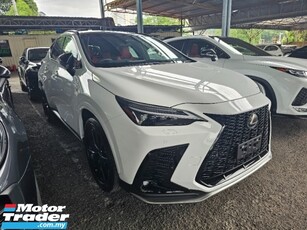 2023 LEXUS NX 350 F Sport 2.4 Sunroof Grade 5A Digital Meter Blind Spot Monitor Power Boot Unreg