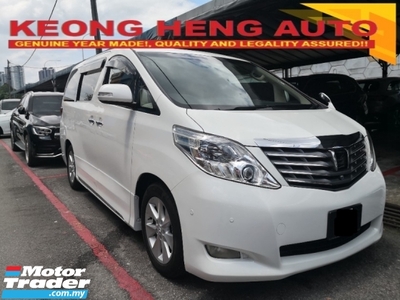 2008 TOYOTA ALPHARD 3.5 V6 GL PILOT LEATHER Edition Year Made 2008 Fully Loaded Home Theater CoolBox Sunroof 2009