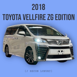 2018 Toyota Vellfire ZG Edition