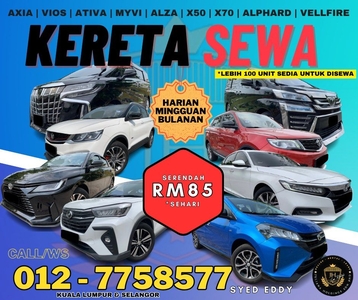 2023 PROMOTION! Car Rental Kereta Sewa KL & Selangor
