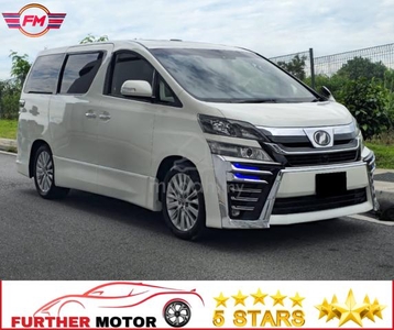 TOYOTA VELLFIRE 2.4(A) 5 YEAR WRY S-M/ROOF PILOT/s
