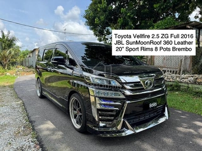 Toyota VELLFIRE 2.5 ZG 2017 2018 2019 2020 SC
