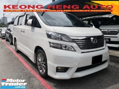 2010 TOYOTA VELLFIRE 2.4 Z PLATINUM Year Made 2010 2 Power Doors 7 Seat Power Boot Android Player 2015