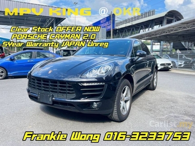 Recon 2018 Porsche Macan 2.0 SUV JAPAN (5A) Clear Stock Offer Now ( FREE SERVICE / FREE WARRANTY / COATING / POLISH / NEGO LET GO ) 700UNITS - Cars for sale
