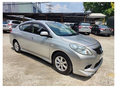 Used 2014/2015 Nissan Almera 1.5 VL (A) KeyLess, Leather Seats, Mileage 64k km, One Old Lady Owner, Body Kit - Cars for sale