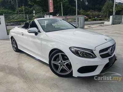 Recon 2017 Mercedes-Benz C180 1.6 AMG Cabriolet Convertible Coupe Soft Top - Cars for sale