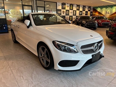 Recon UNREG 2017 Mercedes-Benz C180 1.6 CONVERTIBLE CABRIOLET Coupe AMG - Cars for sale