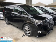 2016 toyota alphard 2.5 sc 360 surround camera intelligent full-led lights pilot memory seat automatic power boot 2 power doors keyless-go smart entry multi function steering drive hold 3 zone climate control eco mode roller blind 9 air bags unreg