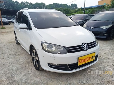 Used 2012/2013 CASH OTR Volkswagen Sharan 2.0 TSI Tech Spec (A) FULL S/ RECOD P/SHIFT S/ROOF P/ DOOR P/BOOT 1 YEAR WARRANTY - Cars for sale