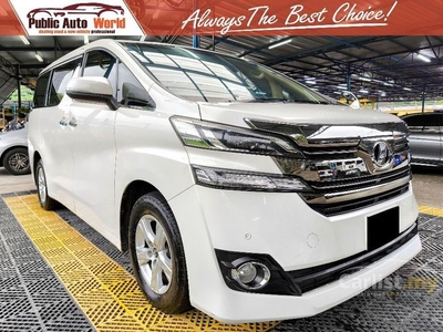 Used 2015 / 2017 Toyota VELLFIRE 2.5 X (A) 2 POWER DOOR 75KKM 8 SEATER 1OWNER WRRNTY - Cars for sale