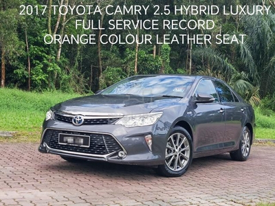 Toyota CAMRY 2.5 HYBRID LUXURY ORANGE SEAT