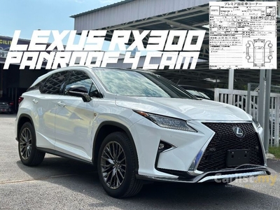 Recon 2018 LEXUS RX300 2.0 F SPORT with Panroof / 360 Camera / Red Leather - Cars for sale