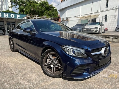 Recon 2019 MERCEDES BENZ C300 AMG PREMIUM PLUS COUPE , 360 SURROUND VIEW CAMERA WITH BURMESTER PREMIUM SOUND SYSTEM - Cars for sale