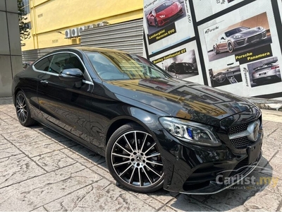 Recon 2019 MERCEDES BENZ C180 AMG SPORT LEATHER EXCLUSIVE PACK COUPE , 32K MILEAGE WITH HEAD UP DISPLAY - Cars for sale