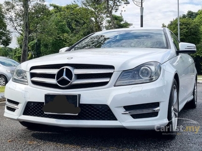 Used 2014 Mercedes-Benz C180 1.8 AMG Sport Package Coupe Ori Mil Ori Paint Just Service 1 BOSS Owner Only - Cars for sale