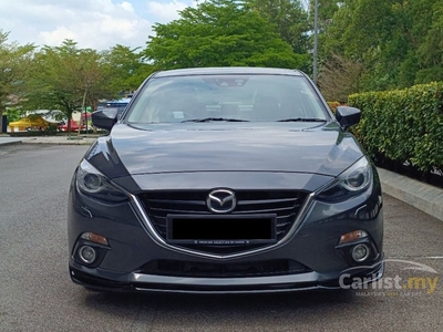 Used 2016 Mazda 3 2.0 SKYACTIV-G High Sedan - FULL LEATHER POWER SEAT / REVERSE CAMERA / PADDLE SHIFT / 1 OWNER / NO ACCIDENT / NO BANJIR / WARRANTY - Cars for sale