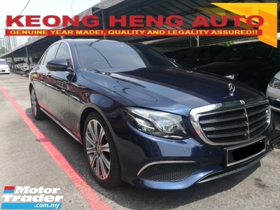 2019 MERCEDES-BENZ E-CLASS E300 2.0 Exclusive Line YEAR MADE 2019 Done 37k km Full Service ASBENZ Nice No (( 2 YRS WARRANTY ))