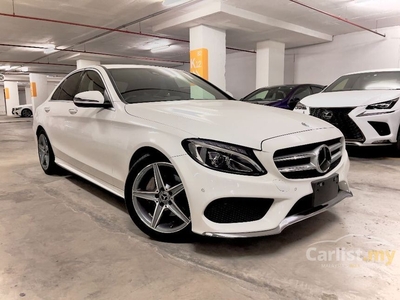 Recon 2018 Mercedes-Benz C180 1.6L/ KEYLESS/ LEATHER SEAT/ 2 POWER SEATS/ DRIVER SIDE MEMORY SEAT/ PADDLE SHIFT/ PCS/ LKA/ BSM - Cars for sale