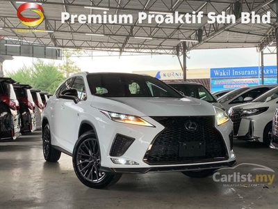 Recon 2022 Lexus RX300 2.0 F Sport/10K KM/4.5A/PANORAMIC ROOF/HUD/RED LEATHER/3YRS LEXUS WARRANTY - Cars for sale