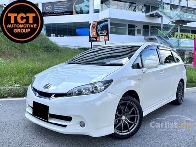 Used 2012/2013 TOYOTA WISH 1.8 S (a) 4 DISC BRAKE , SPORT MODE , PADDLE SHIFT , ROOF MONITOR , 7 SEATER , REVERSE CAM , PUSH START , KEYLESS ENTRY , SPORT RIMS - Cars for sale