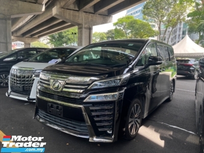 2019 TOYOTA VELLFIRE 2.5 ZG 4 ELECTRIC MEMORY LEATHER PILOT SEATS 3 LED PROJECTOR HEADLAMPS POWER BOOT 2 POWER DOOR