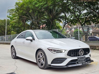 Recon 2019 Mercedes-Benz CLA250 2.0 4MATIC Coupe JAPAN IMPORT ADVANCED SOUND SYSTEM PANORAMIC ROOF RED BLACK INTERIOR HUD 360 CAMERA MEMORY SEATS NEGO - Cars for sale