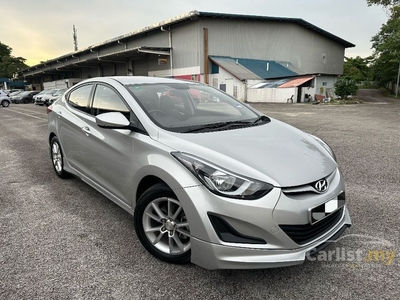Used 2015/2016 Hyundai Elantra 1.6 (A) Premium High-Spec , DOHC 16-Valve 128HP 6-Speed , 2-Airbags , Full Leather Seat , Full Bodykit , Tip Top Condition - Cars for sale