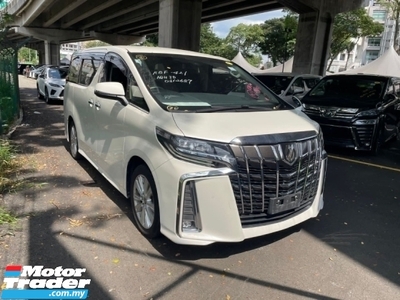 2020 TOYOTA ALPHARD 2.5 S BLACK INTERIOR 7 SEATER MPV APPLE CAR PLAYING WITH REAR MONITOR 18 SPORT WHEEL
