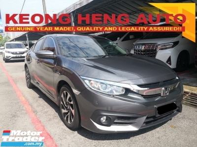 2018 HONDA CIVIC 1.8S IVtec YEAR MADE 2018 Low Mileage Full Service KAH MOTOR ((( 1 Year Warranty )))