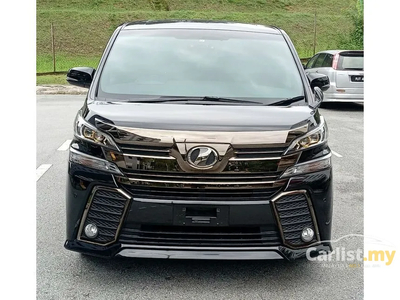 Recon 2017 Toyota Vellfire 2.5 Z Golden Eyes MPV (BLACK INTERIOR DVD ROOF MONITOR R/C 2-PD POWER BOOT 7-SEATER (2.5) GOLDEN EYES) - Cars for sale