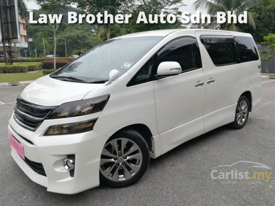 Used 2010 Toyota Vellfire 2.4 Z Platinum FULL SPEC HOME THEATER COOLBOX POWER BOOT - Cars for sale