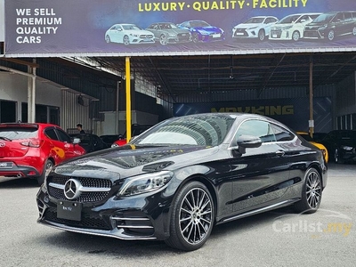 Recon 2019 Mercedes-Benz C180 1.6 AMG Coupe Japan Import Panoramic Roof Head Up Display Full Leather - Cars for sale