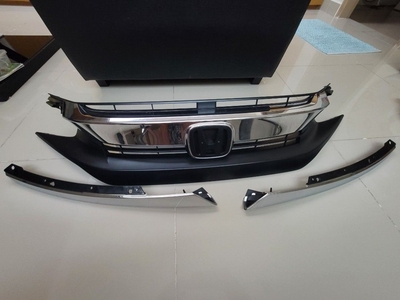Genuine Honda Civic FC Year 2019 Front Grille + Left & Right Trim Mouldings