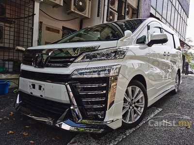 Recon 2019 Toyota Vellfire 2.5 Z With Sunroof + Body kit + Alpine player Unreg 19 - Cars for sale