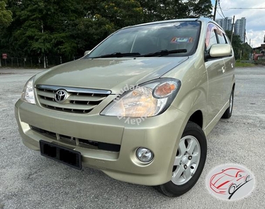 Toyota AVANZA 1.3 E (A) ONE LADY OWNER