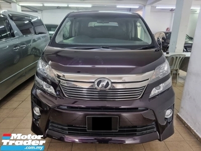 2012 TOYOTA VELLFIRE 2.4cc Z MODEL MPV (FREE 2 Y WRTY) REGISTER 2016