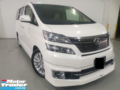 2013 TOYOTA VELLFIRE Toyota VELLFIRE 3.5 V L-EDITION FACELIFT (A) 1 OWNER NO PROCESSING CHARGE