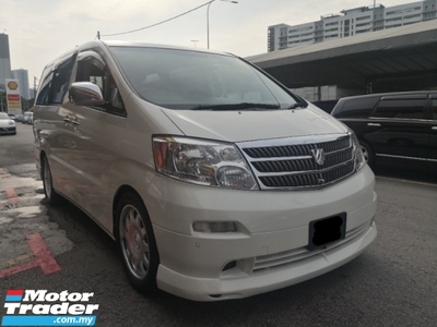 2004 TOYOTA ALPHARD 3.0 MZG FULL Spec Sunroof Android Power Boot Curtain