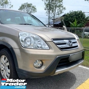 2005 HONDA CR-V FACELIFT i-VTEC ENGINE 2.0 AUTO CONDITION TIPTOP WELCOME TO VIEW AND TEST DRIVE CASH BUYER SAHAJA