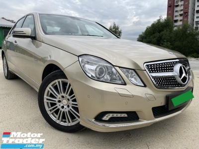 2010 MERCEDES-BENZ E-CLASS E200 CGI W212 (CKD) UNCLE OWNER | WELL MAINTAINED