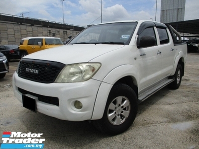 2010 TOYOTA HILUX 2.5 G DOUBLE CAB (A) 4x4 OriPaint AccFree Warranty