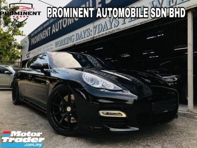 2011 PORSCHE PANAMERA 4.8 TURBO WTY 2023 2011,CRYSTAL BLACK, FULL LEATHER RED IN COLOUR,POWER BOOT, 1MALAY DATO OWNER
