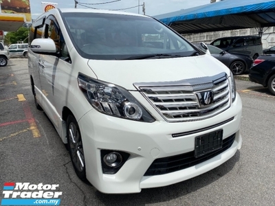 2013 TOYOTA ALPHARD 2.4 TYPE GOLD FACELIFT Home Theater Sunroof P/Boot