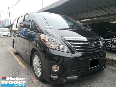 2013 TOYOTA ALPHARD 2.4 TYPE GOLD Spec New Facelift YEAR MADE 2013 Power Boot Sunroof FREE 2 YEARS WARRANTY