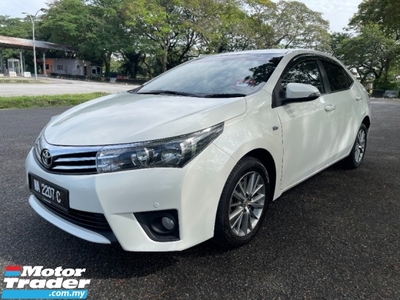 2015 TOYOTA COROLLA ALTIS 1.8 (A) 1 Owner Only Original Paint TipTop
