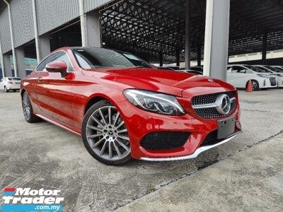 2017 MERCEDES-BENZ C-CLASS C180 AMG COUPE FULL SPEC RED HUD PANROOF UNREG