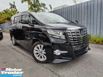 2017 TOYOTA ALPHARD 2.5 S ANDROID PLAYER 5YR WARRANTY CNY OFFER UNREG
