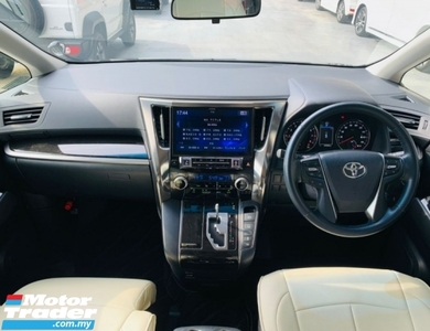 2017 TOYOTA VELLFIRE 2.5 ZA 7 SEATER,ALPINE PLAYER AND ALPINE ROOF MONITOR,COVER LEATHER SEAT,VELLFIRE 40 UNIT READY UNIT