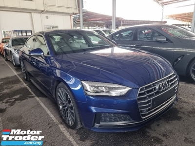 2018 AUDI A5 2.0 TFSI S-Line Bang and Olufsen Sound system Push start Drive Select Digital Meter Unregistered