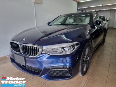 2018 BMW 5 SERIES 523i 2.0 M SPORTS JAPAN HIGH SPECS GRADE A CAR SURROUND CAMERA POWER BOOT MEMORY SEATS UNREGISTERED